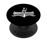 Boating and Watersports Adventure Word Cloud Canoe Person PopSockets Adhesive PopGrip