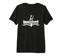 Boating and Watersports Adventure Word Cloud Canoe Person Premium T-Shirt