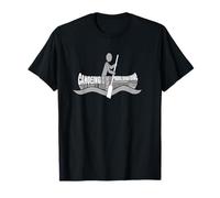 Boating and Watersports Adventure Word Cloud Canoe Person T-Shirt
