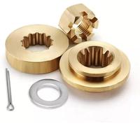 Boatman Outboard Propeller Installation Hardware Kit Fits Honda Outboard BFP60 BF75 BF90 BF115 BF130HP, Includes Thrust Washer,Spacer,Flat Spacer,Nut and Cotter Pin