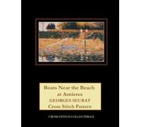 Boats near the Beach at Asnieres: Georges Seurat Cross Stitch Pattern