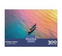 Boats On The River 300 Pieces Jigsaw Puzzle Adults Fun Decoration Education Game Toy Intellectual Game Stress Relief Toy Relaxation and Intelligence 300pcs (40x28cm)