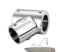 Boats Railing Hardware - Stainless Steel Marine Handrail Fittings, 60 90 Degrees Tee, Oxidation Resisting Deck Accessory | Polished Detachable Hand Rail Solution for Canoe Yacht Boat Applicati
