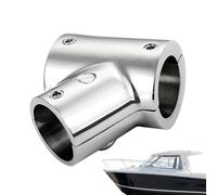 Boats Railing Hardware - Stainless Steel Marine Handrail Fittings, 60 90 Degrees Tee, Oxidation Resisting Deck Accessory | Polished Detachable Hand Rail Solution for Canoe Yacht Boat Applicati