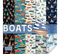 Boats scrapbook paper, 8.5x8.5, 10 Designs, 20 Double-Sided Sheets: Scrapbooking Paper for Junk Journals, Decorative boat pattern craft Paper for ... & Mixed Media, Origami, Collage & Card Making