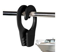 BoatTector - ABS 4.72x2.17x1.18in | Adjustable Boat Clip With Rope Holder | Heavy Duty Pontoon Docking Bumper Clips For Marine Mooring Secure Tie Down And Daily Boating Use