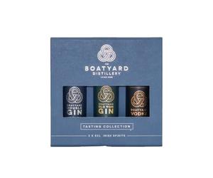 Boatyard Distillery Miniature Gift Pack | 3 X 5cl | 46 percent | Includes Boatyard Double Gin, Old Tom, and Vodka | B Corp Certified | Perfect for Gifting