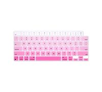 Boaulee Silicone Keyboard Cover for MacBook Air 13.6" 15.3" M4 A3240 A3241 2023/for MacBook Pro 14" 16" A2781 A2779 A2780 A2442 A2991 A2992 A2485,Keyboard Protector (Pink)