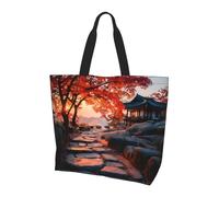 BOAXXL Autumn Path Women's Shoulder Bag Stylish Simple Light Durable Tote Bag for Daily Commuting and Shopping