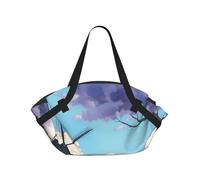 BOAXXL beautiful river windmill Foldable Camping Bag Outdoor Picnic Beach Camping Cushion for Spring Travel Dating