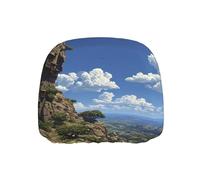 BOAXXL Clear Sky Car Headrest Cover One Piece Universal Anti-Fouling Elastic Protective Accessory