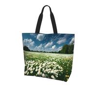 BOAXXL Endless Flower Fields Women's Shoulder Bag Stylish Simple Light Durable Tote Bag for Daily Commuting and Shopping