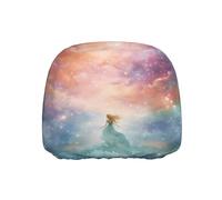 BOAXXL Fantasy Paradise Space Car Headrest Cover One Piece Universal Anti-Fouling Elastic Protective Accessory