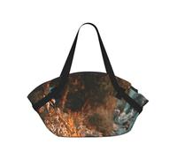 BOAXXL Flowers By The River Foldable Camping Bag Outdoor Picnic Beach Camping Cushion for Spring Travel Dating