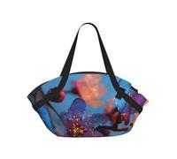 BOAXXL Flowers On The Beach Foldable Camping Bag Outdoor Picnic Beach Camping Cushion for Spring Travel Dating