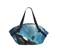 BOAXXL Huge killer whales Foldable Camping Bag Outdoor Picnic Beach Camping Cushion for Spring Travel Dating