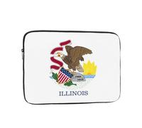 BOAXXL Illinois State Flag Laptop Bag, 17 inch Lightweight and Compact Handbag, Suitable for Travel and Work University