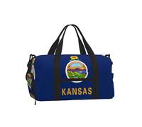 BOAXXL Kansas State Flag Hand Travel Bag Light Sturdy Multiple Ways To Carry for Camping Outdoor Travel Holiday