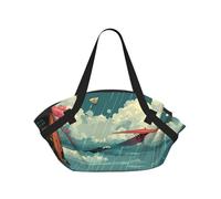 BOAXXL Kites over the Hills Foldable Camping Bag Outdoor Picnic Beach Camping Cushion for Spring Travel Dating