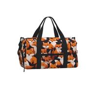 BOAXXL lots of cartoon little foxes Hand Travel Bag Light Sturdy Multiple Ways To Carry for Camping Outdoor Travel Holiday
