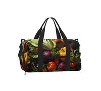 BOAXXL Lots of fresh vegetables Hand Travel Bag Light Sturdy Multiple Ways To Carry for Camping Outdoor Travel Holiday