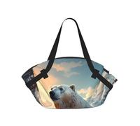 BOAXXL Polar bear in winter Foldable Camping Bag Outdoor Picnic Beach Camping Cushion for Spring Travel Dating