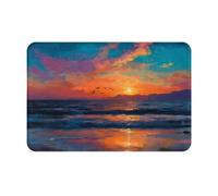 BOAXXL Seagulls Chasing The Sun Anti-Slip Floor Mat 16x24in, Soft Comfort Rug with Non-Slip Base for Indoor Outdoor Decor