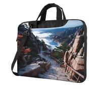 BOAXXL Steep Mountain Road Shockproof Laptop Bag with 13 inch Reduce Wear Multiple Ways To Carry for Daily Computer Work Use