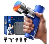 BOB AND BRAD A7 Pro Mini Massage Gun with Heat & Cold Therapy for Back Pain & Recovery - 11mm Deep Tissue, Portable Quiet Handheld Gun, with Case, Gifts for Fitness Lovers
