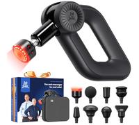 Bob and Brad D6 Ultra Massage Gun with Infrared Heating Head, Deep Tissue Muscle Massager with 16mm Amplitude and OLED Screen, Professional Electric Handheld Massage Device for Muscle Pain Relief