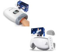 BOB AND BRAD H60 Hand Massager with Heat and Compression EyeOasis 2 Eye Massager with Heat and Remote