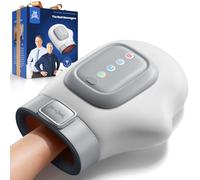 BOB AND BRAD Hand Massager with Compression, Cordless HandSpa Electric Massager, Finger Massage, 5 Intensities, Daily Comfort Relaxation, Gifts for Mum Dad