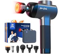 Bob and Brad Heated Massage Gun with Infrared Head, X6 Ultra Deep Tissue Muscle Massager for Post-Workout Relaxation, 11mm Amplitude, 25kg Powerful Force & 5 Speeds, Birthday Gifts for Men Women