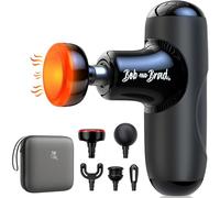 Bob and Brad Q2 Plus Massage Gun with Heat, Mini Massager Gun Deep Tissue with Carry Case, Pocket-Sized Muscle Massager Quiet Handheld Massage Device for Home Office Workout Muscle Pain Relief