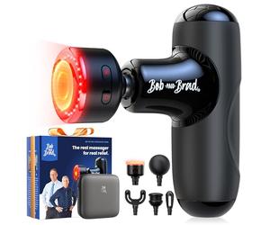 Bob and Brad Q2 Ultra Mini Massage Gun with Red Light Infrared Heating Head