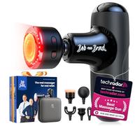 Bob and Brad Q2 Ultra Mini Massage Gun with Red Light Infrared Heating Head, Pocket-Sized Deep Tissue Massager for Muscle Therapy, Portable Quiet Massage Device for Home Office Muscle Pain Relief