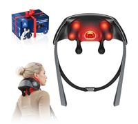 BOB AND BRAD Shiatsu Neck Massager for Pain Relief Deep Tissue with 4D Kneading, Soothing Heat, Light Weight & Cordless Neck Shoulder Back Massager, Gift for Women Men Mom Dad