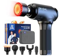 BOB AND BRAD T2 Ultra Massage Gun with Heat and Red LED Therapy, Professional Massager Gun Deep Tissue for Athletes, Portable Electric Massagers for Muscle Recovery, Gifts for Men Women