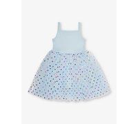 Bob & Blossom Bob & Blossom Polka-Dot-Print Tutu Cotton-Blend Dress 1-8 Years Sky Spot 1-2 Years