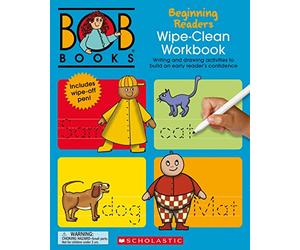 Bob Books - Wipe-Clean Workbook: Beginning Readers Phonics, Ages 4 and Up (Stage 1: Starting to Read): Writing and Drawing Activities to Build an Early Reader's Confidence