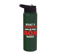 Bob Christmas Bobby What A Difference A Bob Makes Stainless Steel Insulated Water Bottle