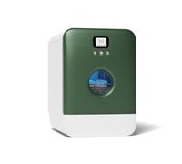 Bob - Compact Dishwasher -daily dishes of 3 people - Built-in Dishwasher - Free-standing, Integrated tank, Portable - White (Chrome green)