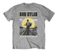 Bob Dylan DYLTS11MG04 T-Shirt, Grey, X-Large