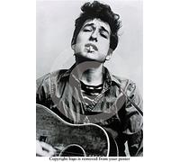Bob Dylan Guitar b/w close up - Maxi Paper Poster