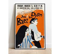 Bob Dylan Joan Baez 1965 Philadelphia Tour Live Concert : Huge 36"x24" Poster Print Similar (Slightly Larger) to A1 Size : Retro Reproduction BRING YOUR WALLS TO LIFE !!