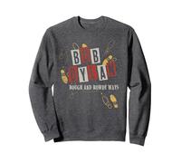 Bob Dylan - L R Sweatshirt, Adult Unisex, Dark Heather Grey, Small