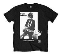 Bob Dylan Men's Blowing in the Wind Regular Fit Crew Neck Short Sleeve T - Shirt, Black (Black Black), X-Large
