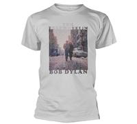 Bob Dylan Men's The Freewheelin T-Shirt in White | Size: Large Bob Dylan White L