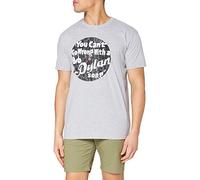 Bob Dylan Men's You Cant Go Wrong Short Sleeve T-Shirt, Grey, Large