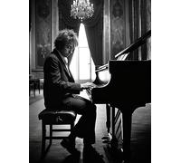 Bob Dylan plays the piano | Poster | Wall Art | Home Decor |
